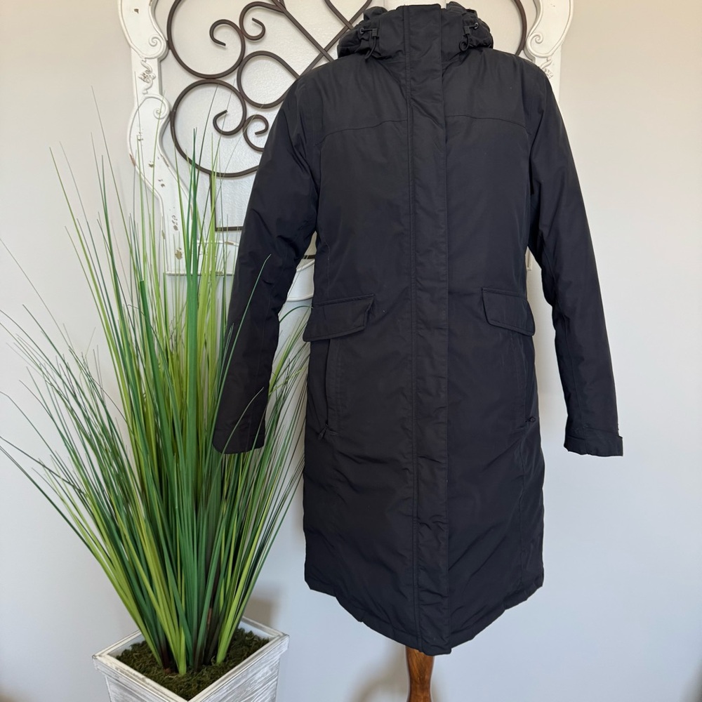 L.L. BEAN Size Small Black Goose Down Parka with Hood